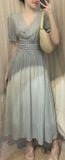  Lamie Dress - Đầm Cổ V Tay Ngắn E10 