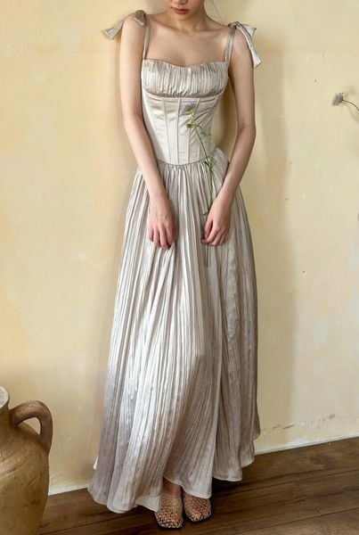  Delilah Dress - Đầm Corset Dập Ly D0130 
