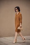  Maren Dress - Đầm suông tay dài cổ vest D349 -> D355 