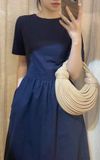  Kali Dress - Đầm linen hở lưng thắt dây D106 