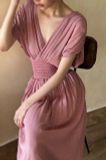 Helen Dress - Đầm Cánh Dơi Nhún Eo D971 