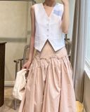  Cara Gile - Áo Sát Nách Cổ V Linen D988 