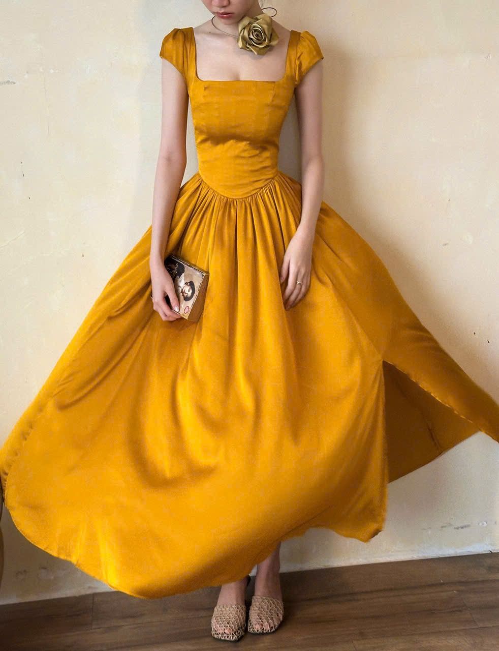  Adela Dress - Đầm Corset Cổ Điển Tay Hến V21 