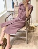  Tiffany Dress - Đầm hoa hồng khoét lưng 