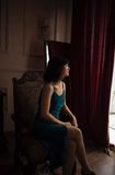  Velvet Dress - Đầm 2 dây nhung nút bọc D259 