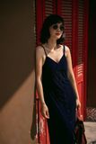  Velvet Dress - Đầm 2 dây nhung nút bọc D259 