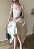  Merlisa Dress - Đầm 2 dây xếp li eo D993 