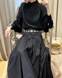  Cecilia Top - Áo Lụa Tay Dài D992 