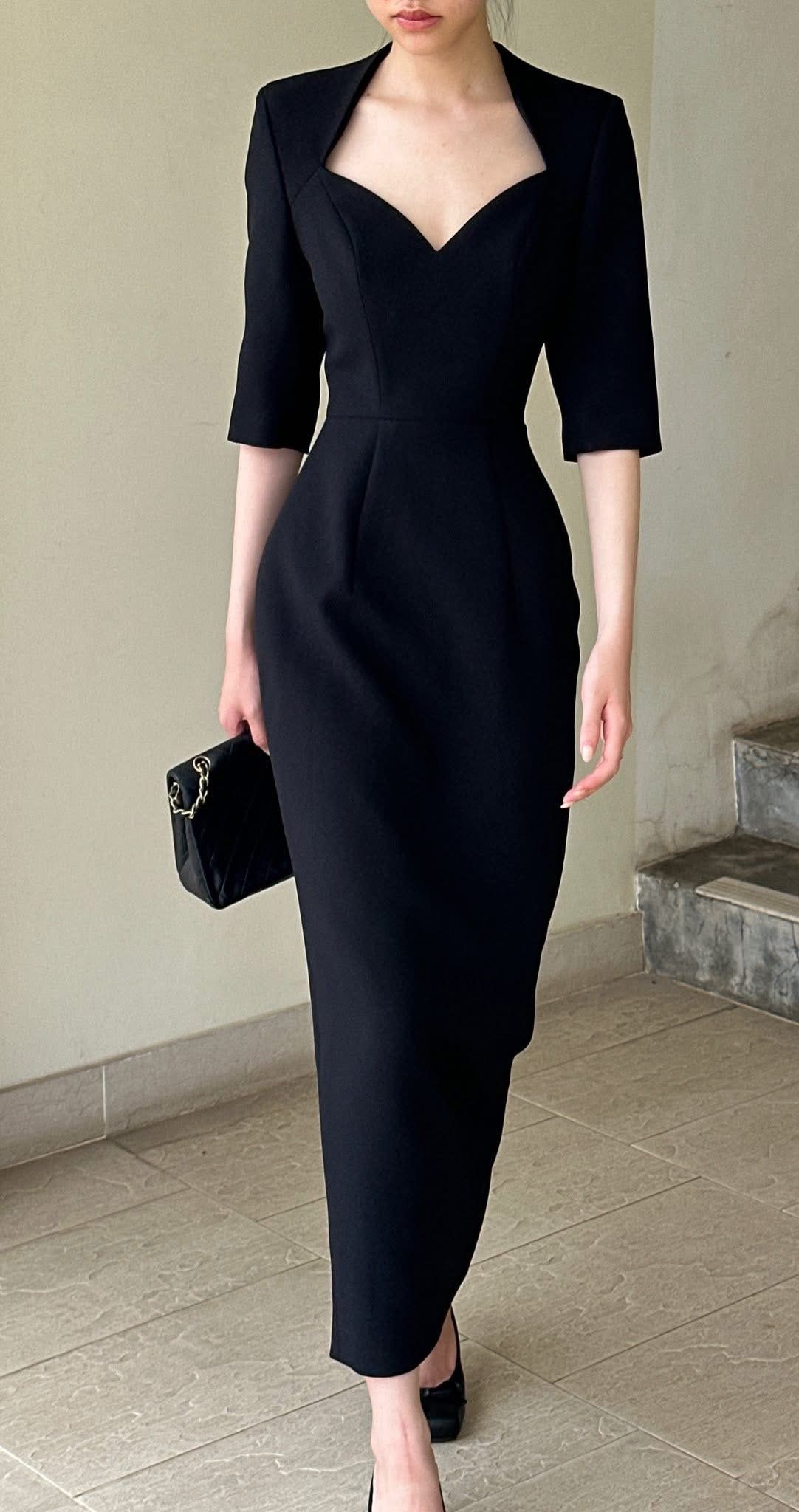  Valeria Dress - Đầm Thiết Kế Tay Lửng D0135 