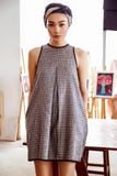  Andrea Dress - Đầm sát nách sọc vuông 
