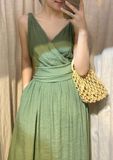  Nala Dress - Đầm 2 dây cổ tim thắt nơ eo E29 