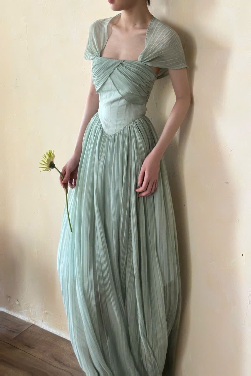  Alexandra Dress - Đầm Corset Tay Hến V20 