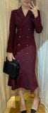  Elia Dress - Đầm Đuôi Cá Cổ Vest Thanh Lịch D011 