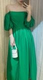  Classy Rosie Dress - Đầm trễ vai tay phồng cúp ngực D034 