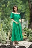  Callie Dress - Đầm cổ vuông nhấn eo 4 tầng D02 