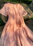  Dory Dress - Đầm Xếp Ly Ngực Có Tay E17 