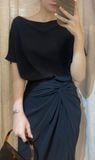  Mary Set - Set Áo Và Chân Váy Xoắn Eo L03 