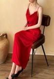  Rosalie Dress - Đầm Lụa 2 Dây Cổ Đổ LA45 