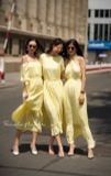  Krixi Dress - Đầm xô lụa trễ vai vàng D65 