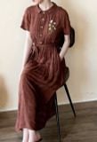  Nami Dress - Đầm Cổ Sen Thêu Tay E79 