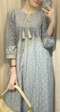  Lana Dress - Đầm suông , tay lửng cột dây D737 