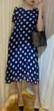  Charli Dress - Đầm midi voan chấm bi tay ngắn D176 