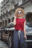  Pandora top - Áo sát nách ren vàng/ hoa đỏ A74 A75 