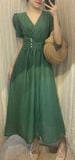  Lamie Dress - Đầm Cổ V Tay Ngắn E10 