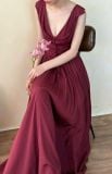  Freya Dress - Đầm Corset Cổ V Thiết Kế Nút Bọc G002 