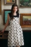  Eleanor Dress - Đầm Cổ Vuông Hoạ Tiết Chấm Bi E02 