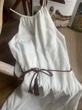  Đầm cổ yếm - Trắng D703 