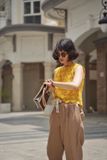 Pandora top - Áo sát nách ren vàng/ hoa đỏ A74 A75 
