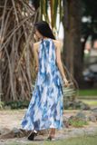 Iris Maxi Dress - Đầm Cổ Yếm Loang Màu Dáng Suông - D936 