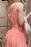  Lillie Dress - Đầm Xoắn Vai Xẻ Tà E291 