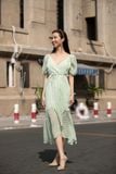  Ariel Dress - Đầm đuôi cá cổ V tay phồng - D669 