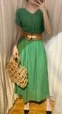  Laila Dress- Đầm maxi cánh dơi , nhấn eo PO01 
