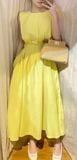  Evelyn Dress - Đầm sát nách, xếp ly eo D938 