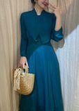  Eleanor Dress - Đầm lụa tay Dài - D03 