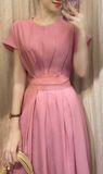  Maddison Dress - Đầm cổ tròn, dây quấn eo liền D022 