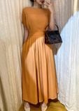  Mie Dress - Đầm Tay Ngắn Nơ Eo E76 