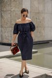  Raven Dress - Đầm linen trễ vai thắt nơ D306 D307 
