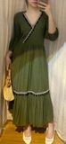  Liliana Dress - Đầm thổ cẩm viền trắng D597 