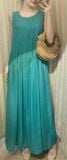  Calista Dress - Đầm xô lụa xếp ly ngực D743 
