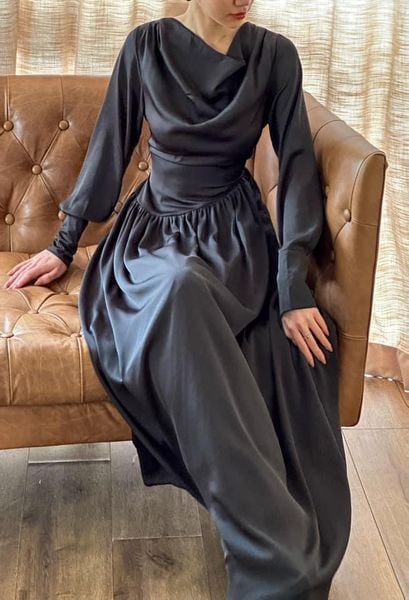  Giselle Dress - Đầm Lụa Tay Dài D1000 