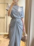  Mary Set - Set Áo Và Chân Váy Xoắn Eo L03 