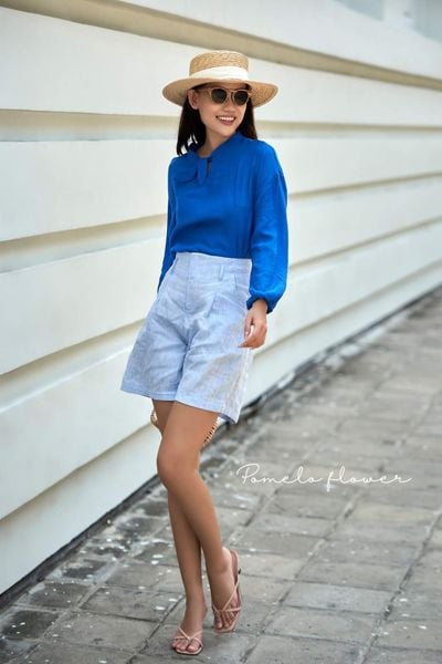  Monica Shirt  -  Áo sơ mi nơ cổ A255 