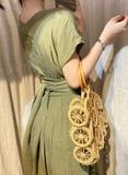  Laila Dress - Đầm maxi , cánh dơi nhấn eo - các màu PO01 