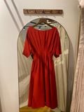  Erica Dress - Đầm nhấn eo , tay lỡ - Đỏ D689 