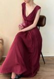  Freya Dress - Đầm Corset Cổ V Thiết Kế Nút Bọc G002 