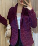  Áo khoác len - đỏ A278 